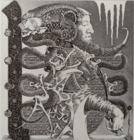 "Is" 2007 145x154, etsning, mezzotint 